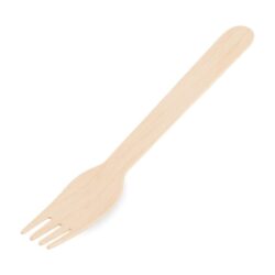 Vidlička drevená 16cm jednotlivo balená [100 ks]