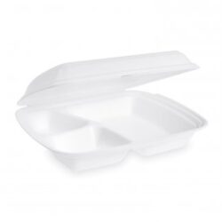 Menu box (XPS) 3dielny biely 241 x 207 x 69 mm [125 ks]