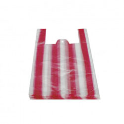 Taška (HDPE) pruhovaná 24+11 x 44 cm `4kg` [100 ks]