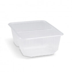 Vanička (PP) hranatá priehľadná 186 x 133 mm 1200ml [50 ks]