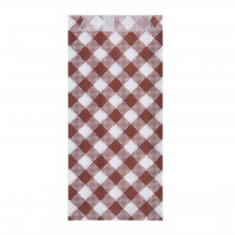 Papierové vrecko Karo 9+2,5 x 20 cm na párok v rožku [300 ks]