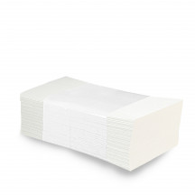 Papierový uterák  skladaný ZZ 2vrstvý biely 23 x 21 cm [3000 ks]