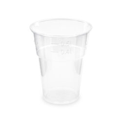 Pohár (PLA) BIO priehľadný 102mm 0,5L [50 ks]