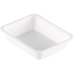Zatavovacia miska 1 dielna biela - 227x178x50 mm, 50 ks