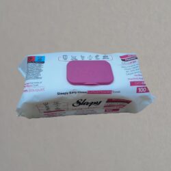 Vlhčené obrúsky celulóza SLEEPY v balení 100 ks Ružová